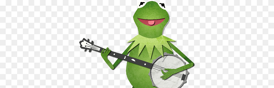 A Song From Kermit A Short Animation On Behance Kermit Banjo Transparent, Musical Instrument, Person Png Image