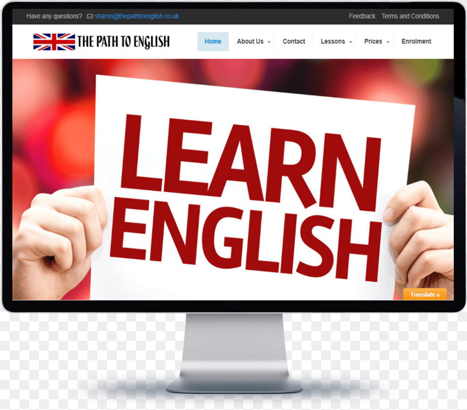 A Specialist English Teacher From The Isle Of Wight Online Advertising, Body Part, Screen, Person, Monitor Png Image