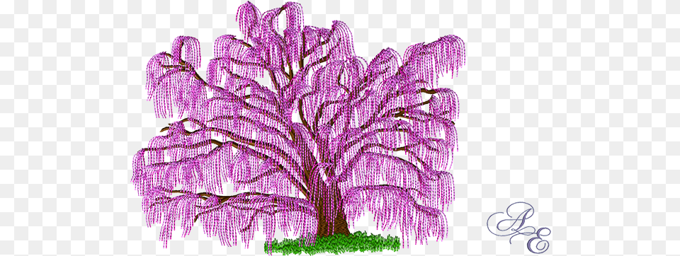 A Spring Version Of Our Willow Tree With Her Branches Willow, Purple, Chandelier, Flower, Lamp Png