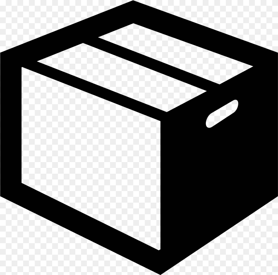 A Square Creates The Primary And Largest Portion Box Icon, Gray Free Png Download