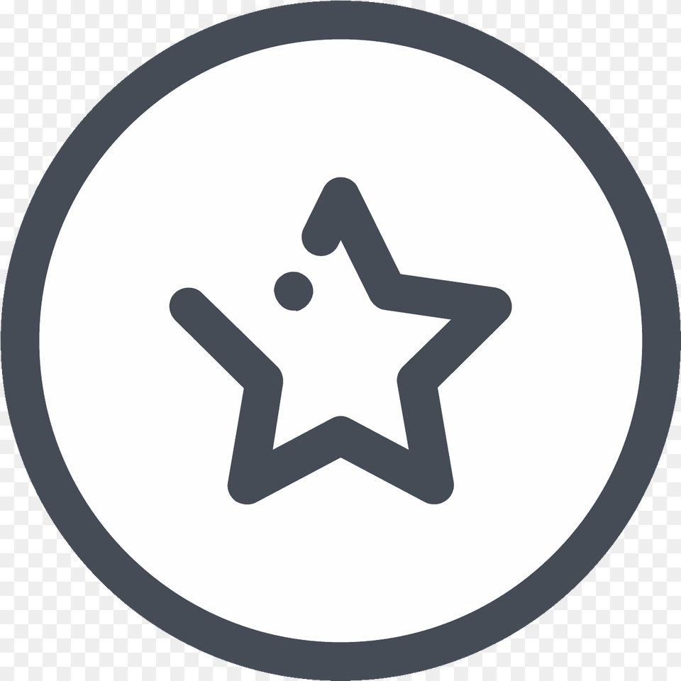 A Star Has Five Pointed Sides Which Are Basically Mini, Star Symbol, Symbol, Disk Png