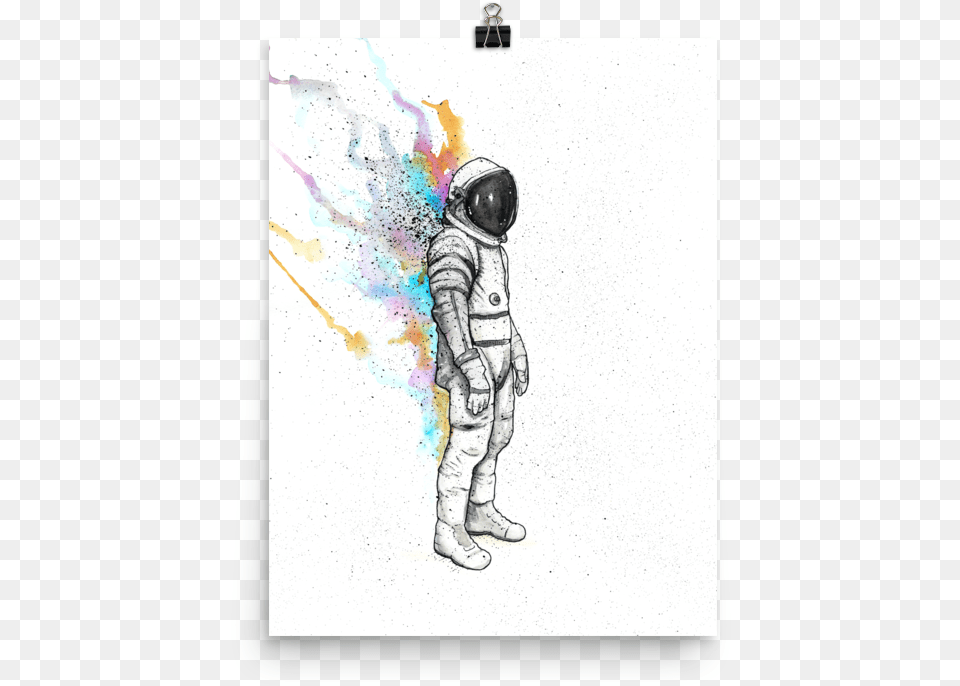 A Statement In Any Room 39astronaut Heat39 Giclee Watercolor Painting Print On, Art, Boy, Child, Drawing Png Image