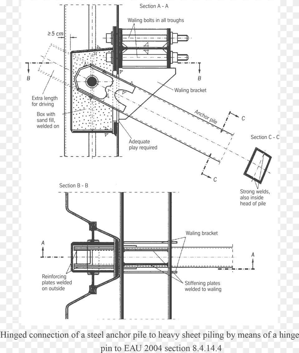 A Steel Sheet Pile Anchor, Chart, Diagram, Plan, Plot Free Png Download