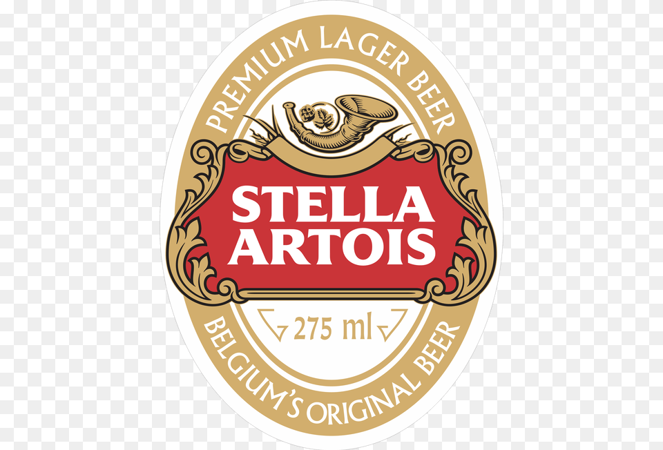 A Stella Artois Uma Cerveja Pilsner Lager Premium Logo Stella Artois, Symbol, Badge, Alcohol, Beverage Png Image
