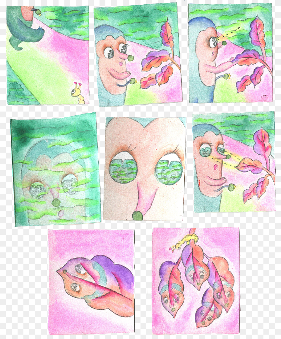 A Story And Its Actor2016 Storywatercolor On Paper3cm Child Art, Baby, Person, Face, Head Free Png Download