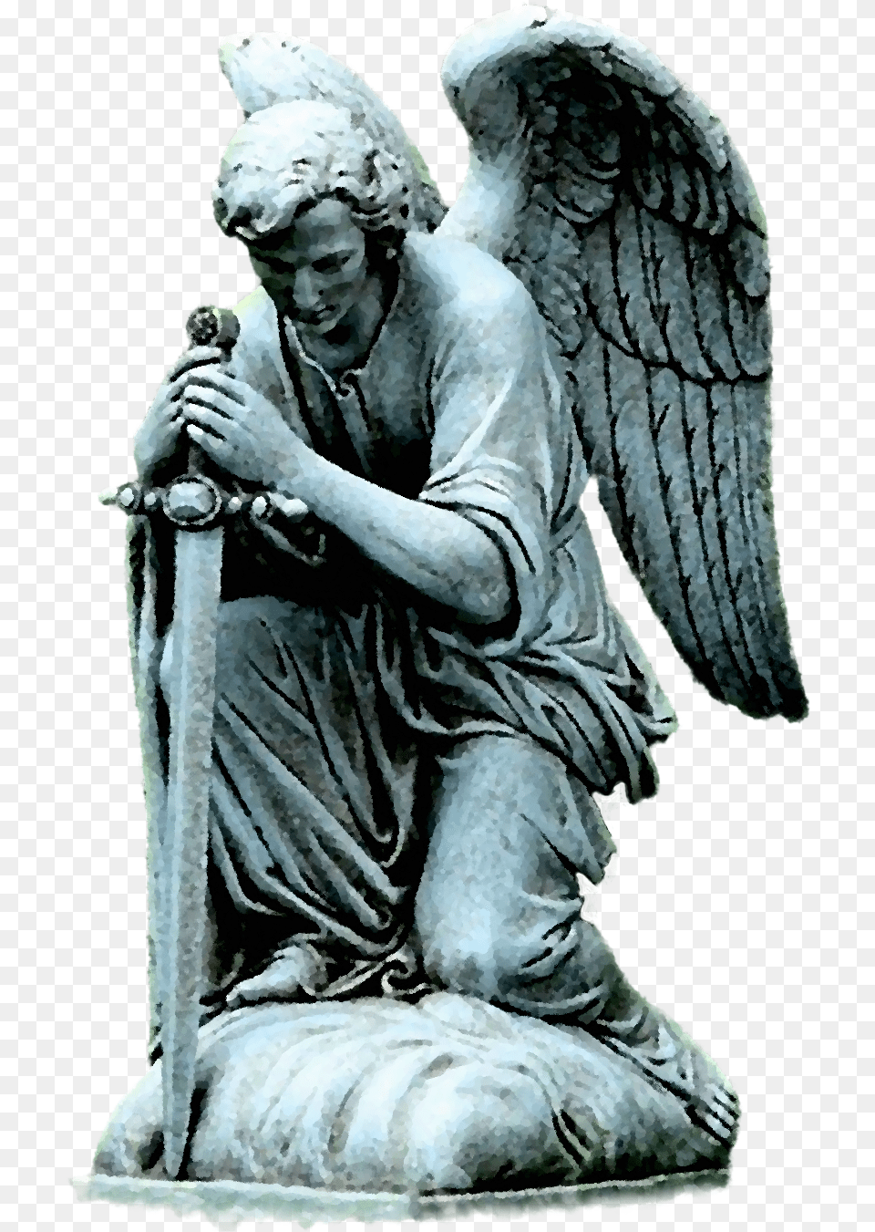 A Strong Blond Beer With A Fruity And Herbal Aroma Joseph39s Studio Kneeling Male Angel Statue, Person, Adult, Man, Art Png Image