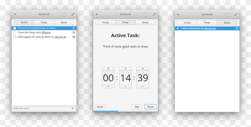 A Stylish To Do List With Built In Productivity Timer Opengear Ui, Text, Page Free Png Download