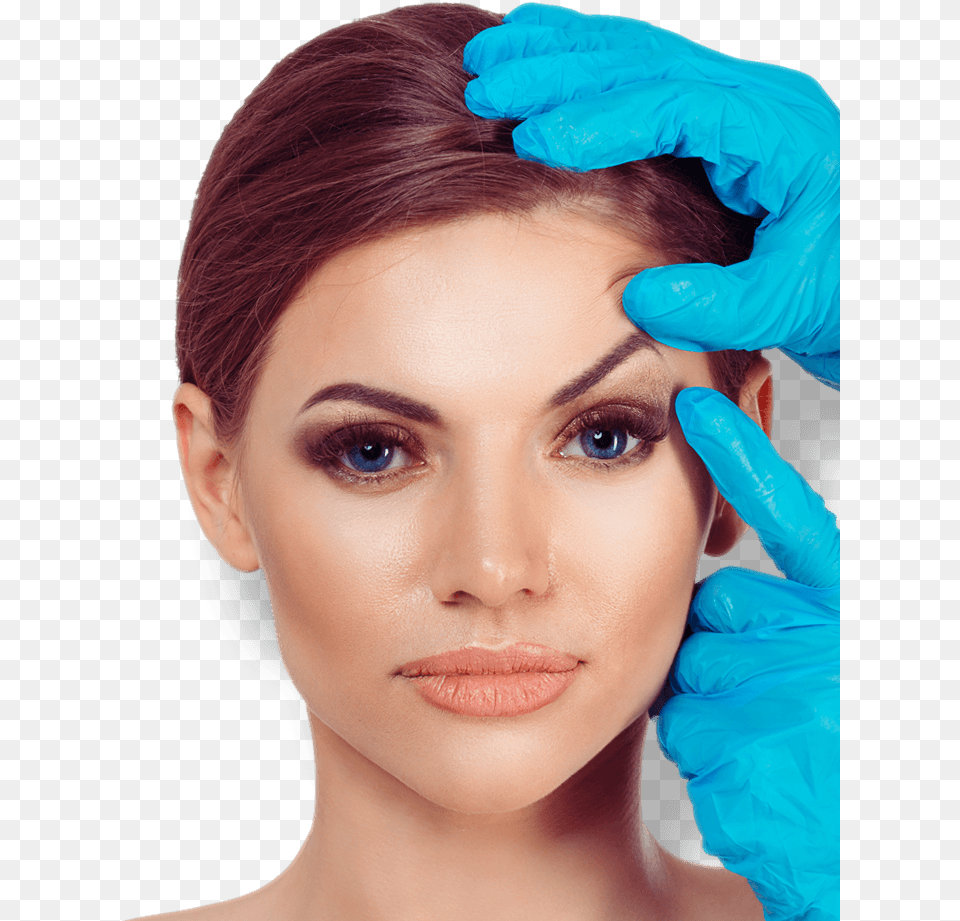 A Surgeon Working On A Woman S Face Botox Brow Lift, Adult, Portrait, Photography, Person Free Png Download