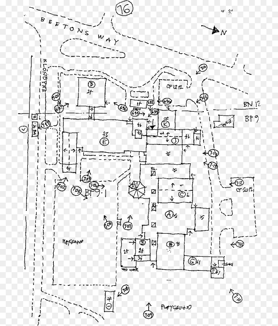 A Surveyorquots Sketch Plan Of A School Building School Building, Gray Free Png Download
