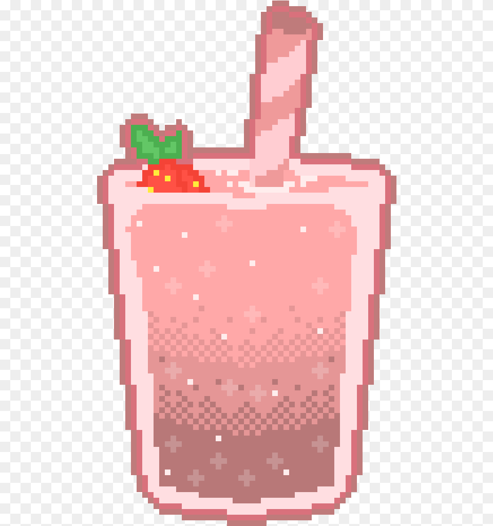 A Sweet Strawberry Milkshake Illustration Transparent Girly, Beverage, Juice, Smoothie, Milk Png Image