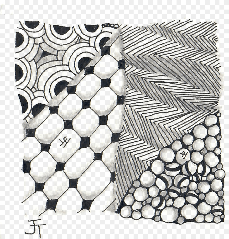 A Taste Of Zentangle First Tile Illustration, Art, Accessories, Pattern, Ornament Free Png