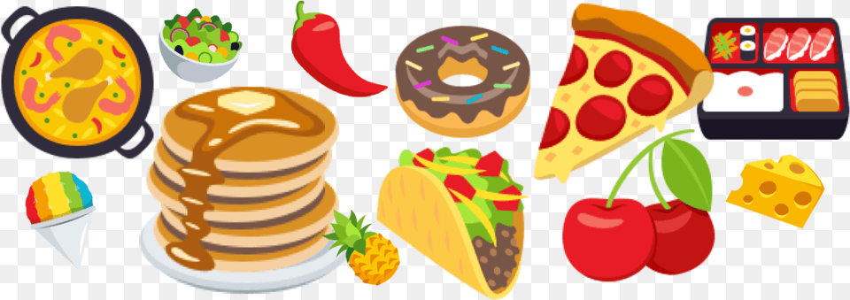 A Tasty Look At Food Emoji Transparent, Lunch, Meal, Dynamite, Weapon Free Png Download