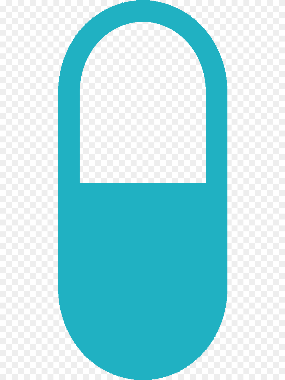 A Teal Icon Of A Pill Free Png