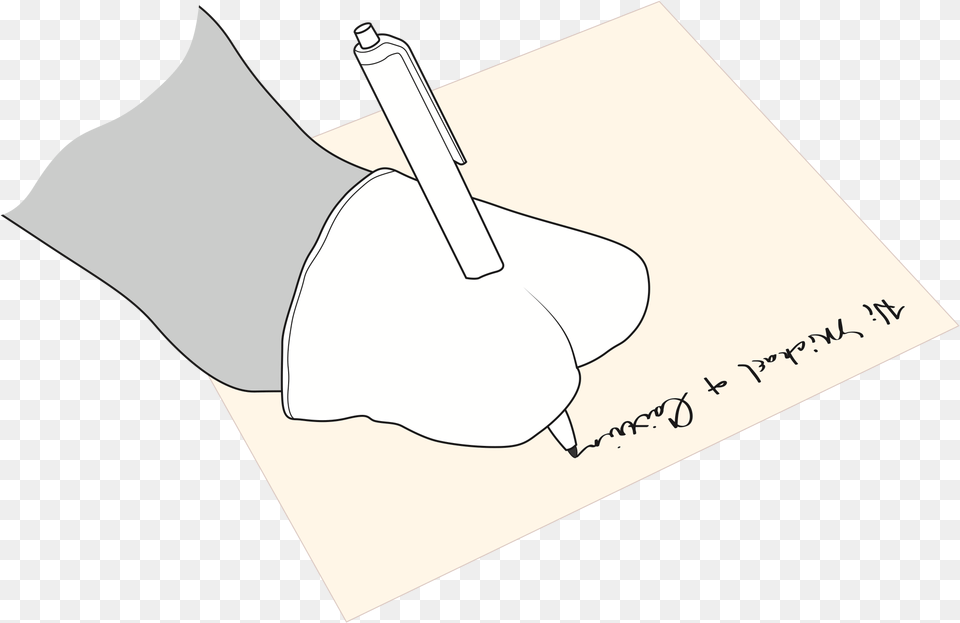 A Technical Drawing Of Cindy39s Hand Wearing The Pen Drawing, Person Free Png