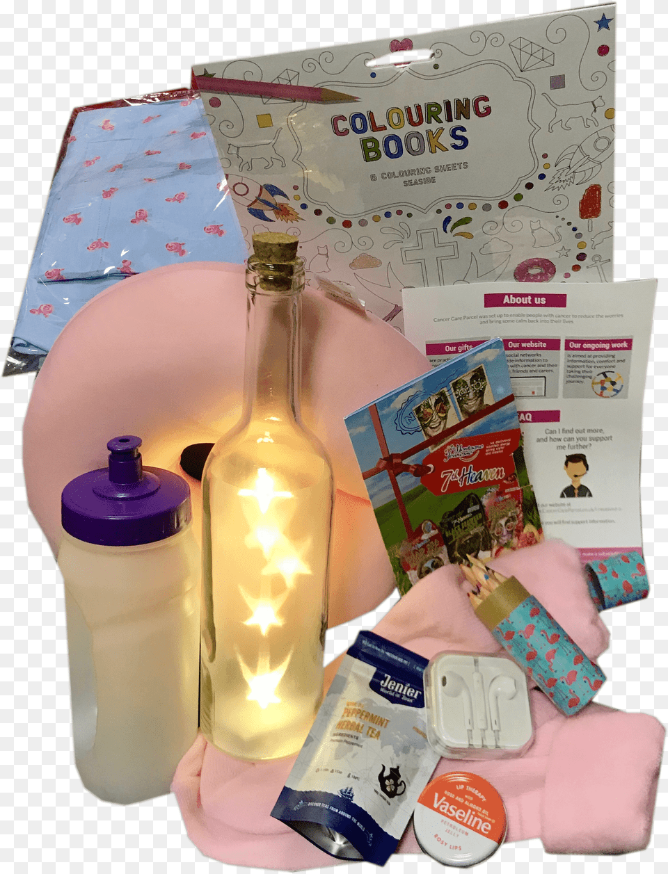 A Thoughtful Teenage Cancer Gift Hamper For Girls At, Bottle, Person, Advertisement Png Image