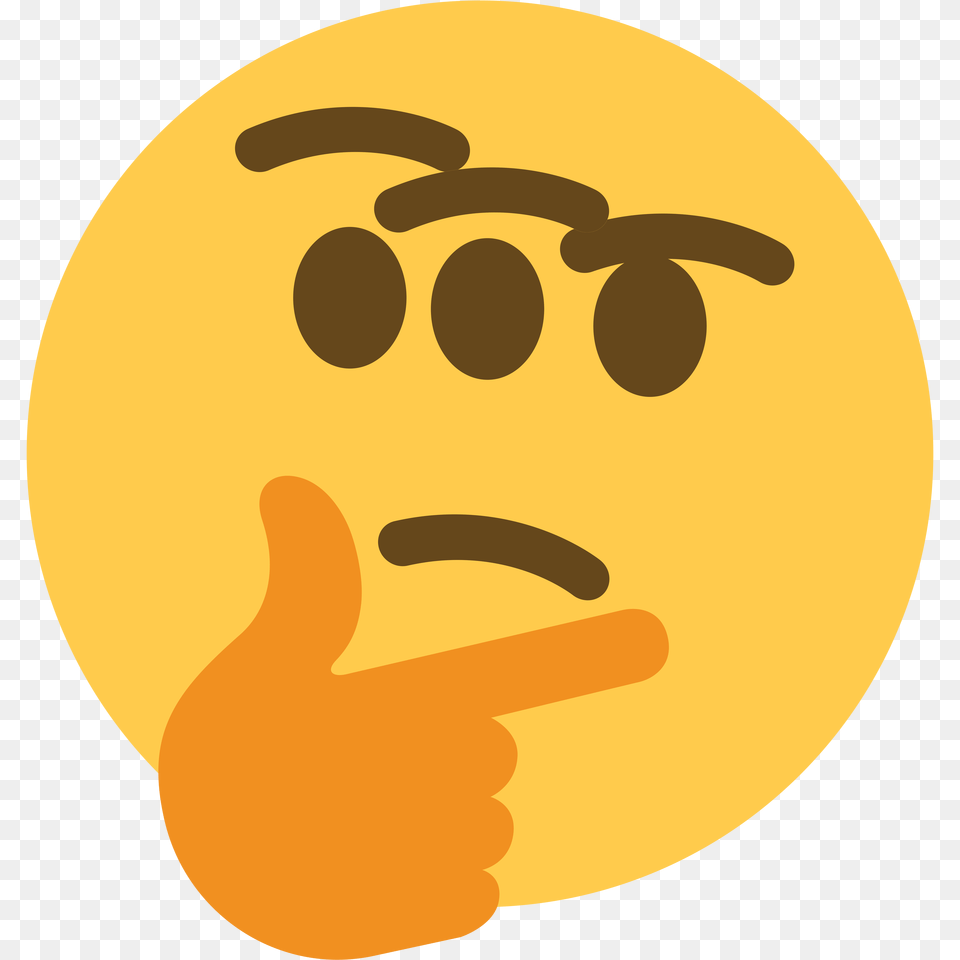 A Three Eyed Thinking Emoji I Made Thinking, Body Part, Finger, Hand, Person Png Image