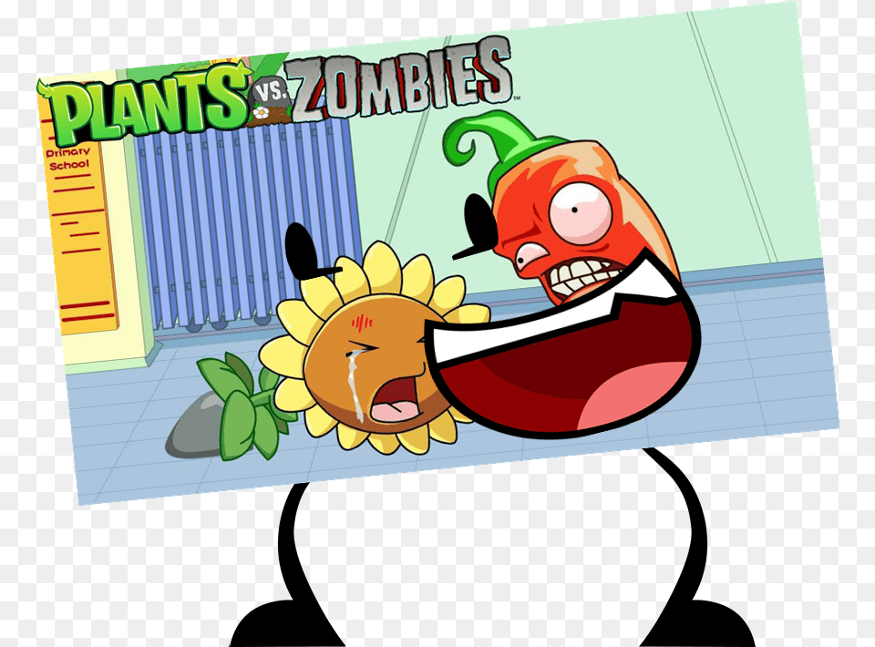A Thumbnail Of Pvz Sunflower Crying Object Show Plants Vs Zombies, Cartoon Free Png Download