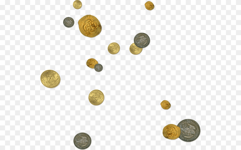 A Time To Remember Scattered Coins, Treasure, Coin, Money Png