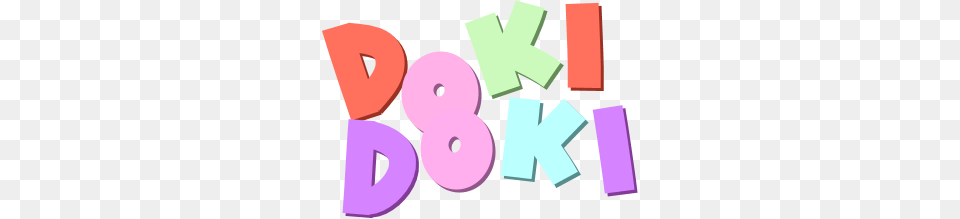 A Transparent Doki Doki For All Your Doki Doki Logo Needs Ddlc, Number, Symbol, Text, Head Free Png Download
