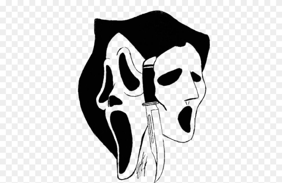 A Transparent In Honor Of Mtv39s Awesome New Show Scream Tv Series Drawing, Art, Person Free Png
