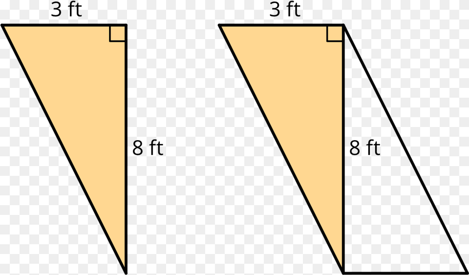 A Triangle With One Side Labeled 3 Feet And Another Foot, Lighting, Outdoors, Nature Png