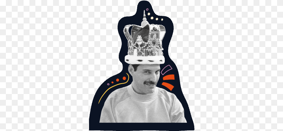 A Tribute To Freddie Mercury Freddie Mercury Gif, Accessories, Jewelry, Adult, Crown Free Png Download