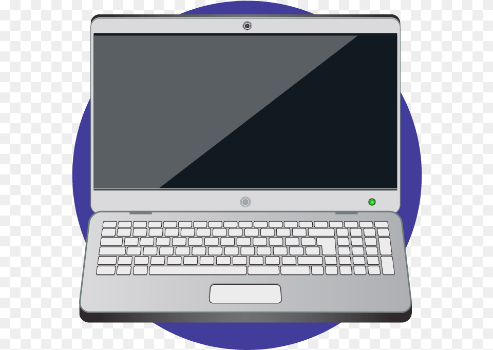 A Typical Laptop Computer Open With The Screen And Netbook, Electronics, Pc, Computer Hardware, Computer Keyboard Png