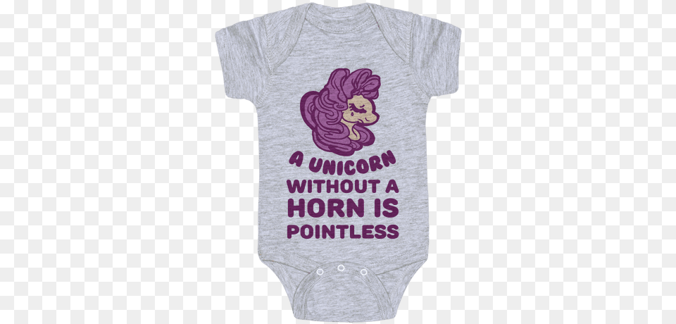 A Unicorn Without A Horn Is Pointless Baby Onesy Exercise, Clothing, T-shirt, Person Free Png Download