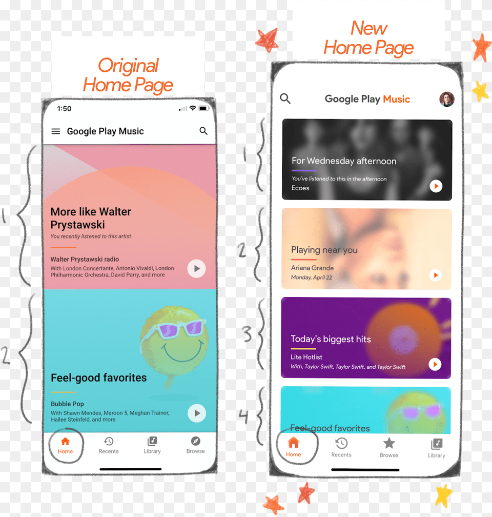 A Ux Redesign Of The Streaming Service Google Play Music Logo, Electronics, Mobile Phone, Phone, Text Free Png Download