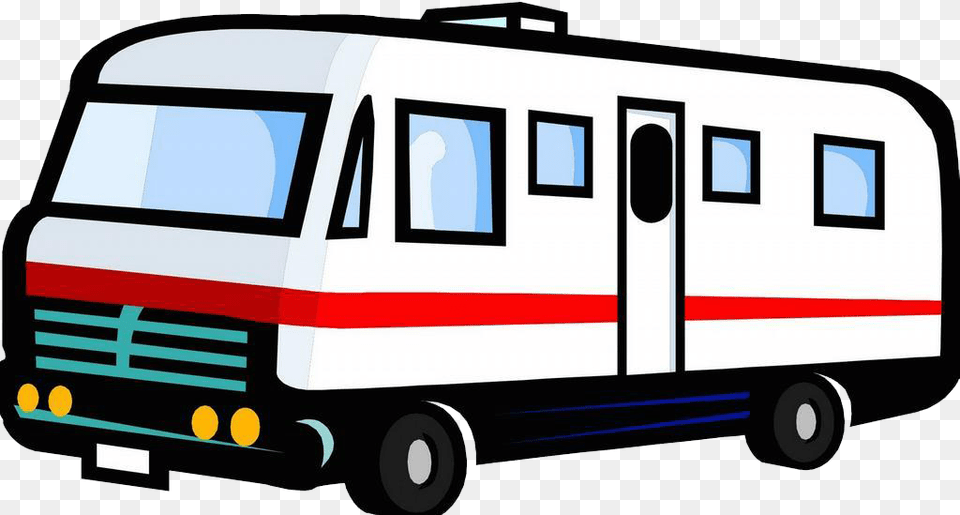 A Van On A Road Trip Clipart, Caravan, Transportation, Vehicle, Bus Free Png Download