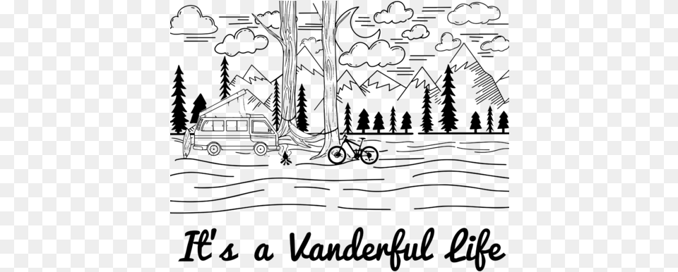 A Vanderful Life Sticker Sticker, Gray Png