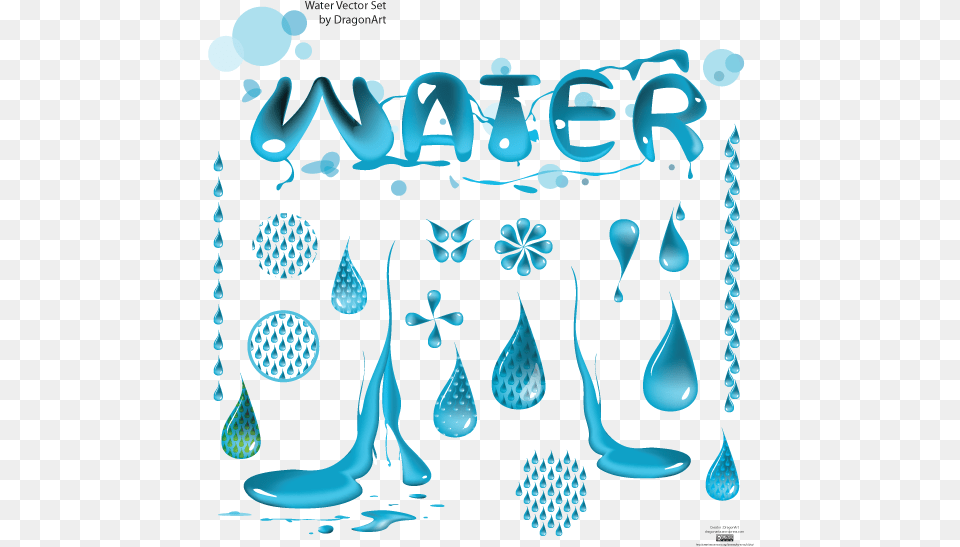 A Variety Of Water Vector Material Water Vector, Art, Graphics, Droplet, Pattern Free Transparent Png