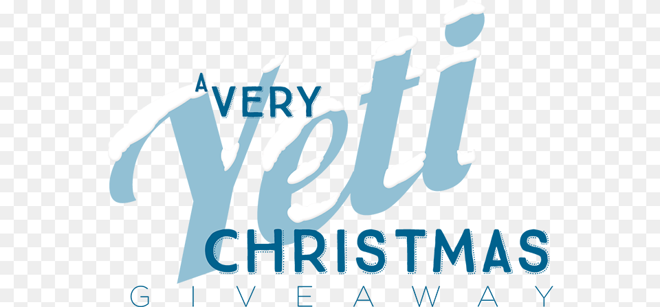 A Very Yeti Christmas Giveaway Graphic Design, Logo, Text Free Png