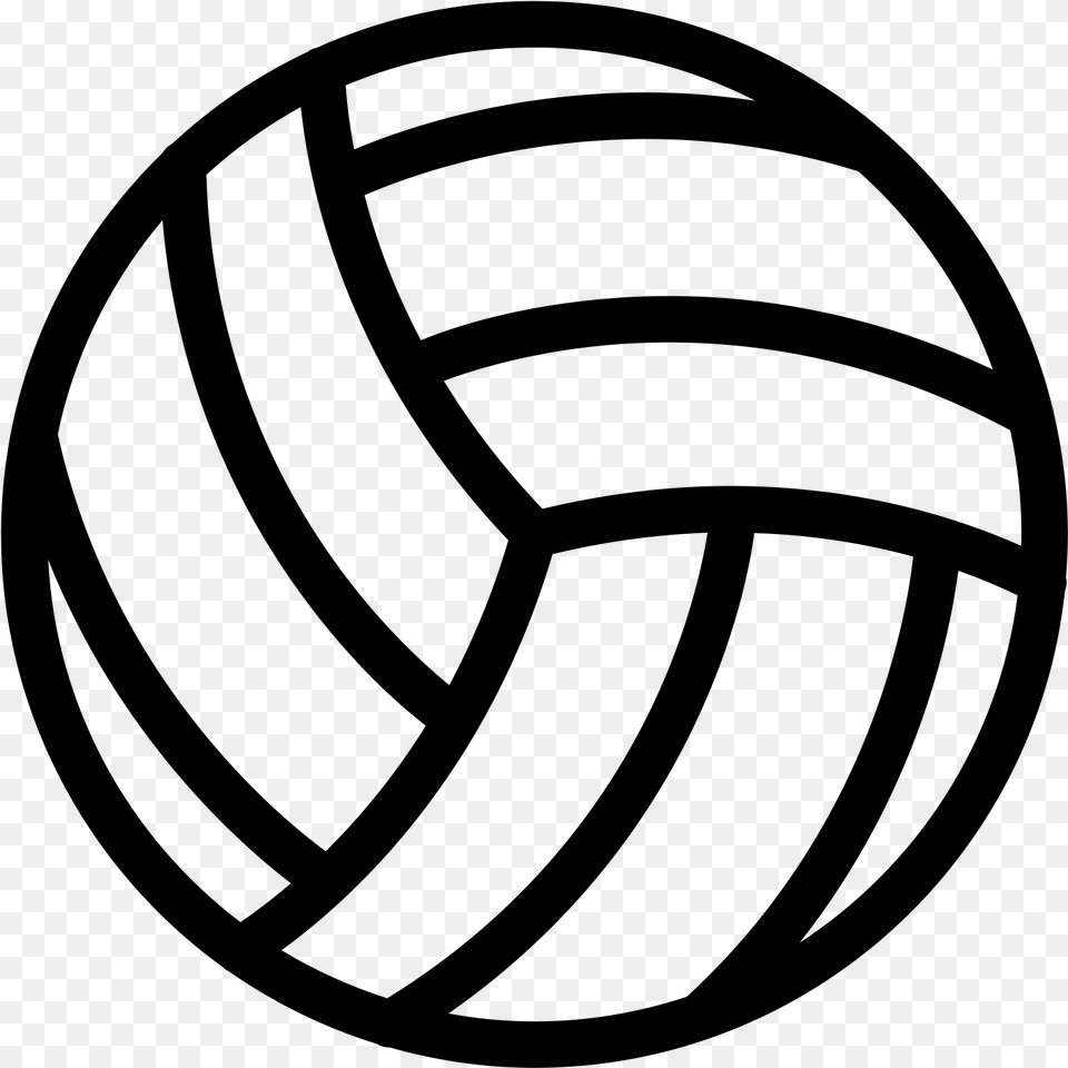 A Volleyball Is A Sphere Like Ball That Is Very Smooth Volleyball Icon, Gray Png Image