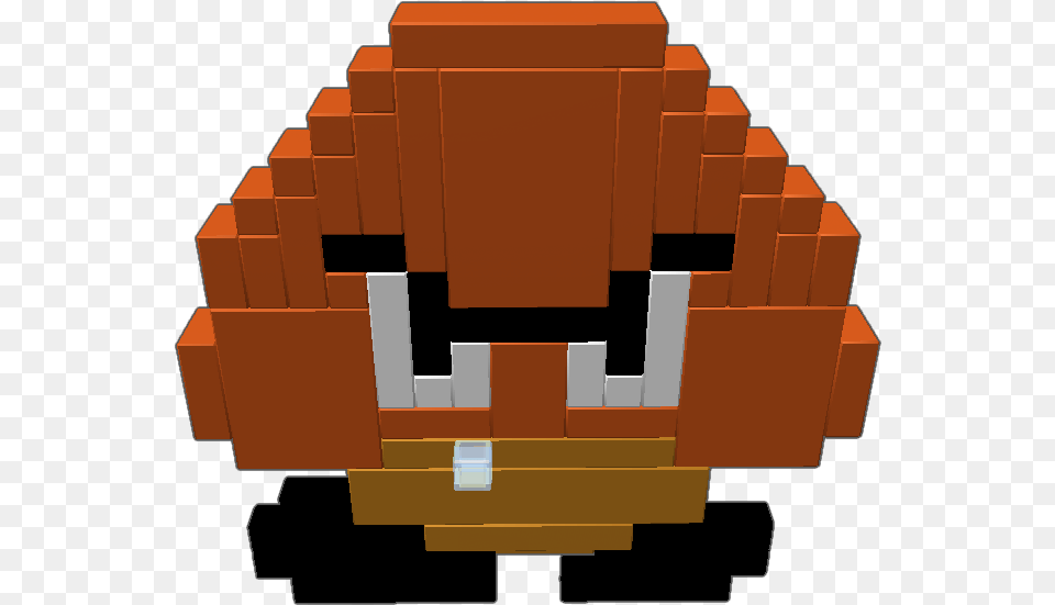 A Walking Goomba Give Credit If Used Classic Goomba, Brick, Bulldozer, Machine Free Png Download