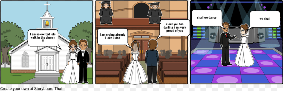 A Wedding Cartoon, Book, Publication, Comics, Formal Wear Free Png Download