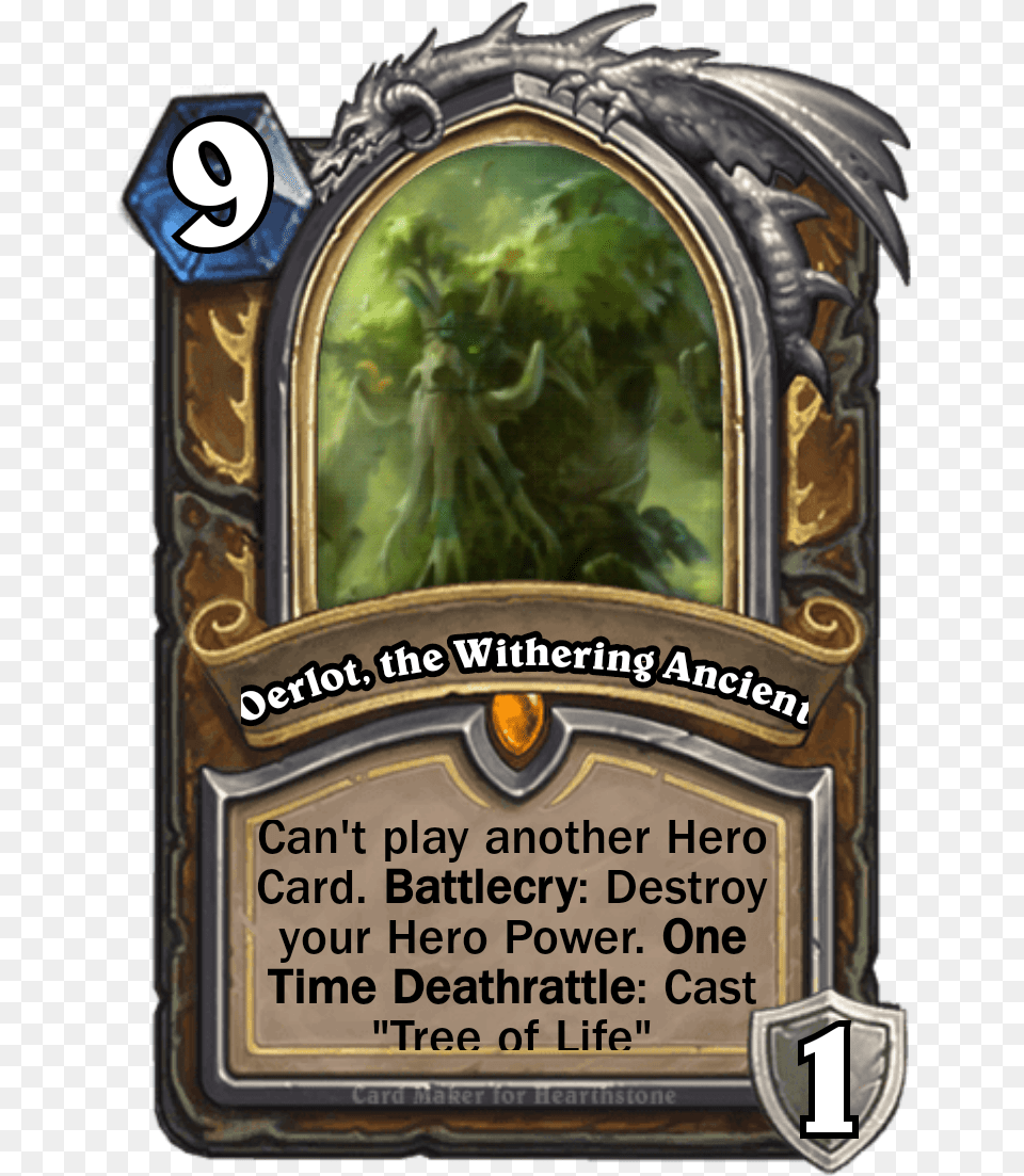 A Wise Old Tree Once Said To Me Quotdeath Is Not The Hearthstone Witchwood Hero Card, Gas Pump, Machine, Pump, Gravestone Png Image