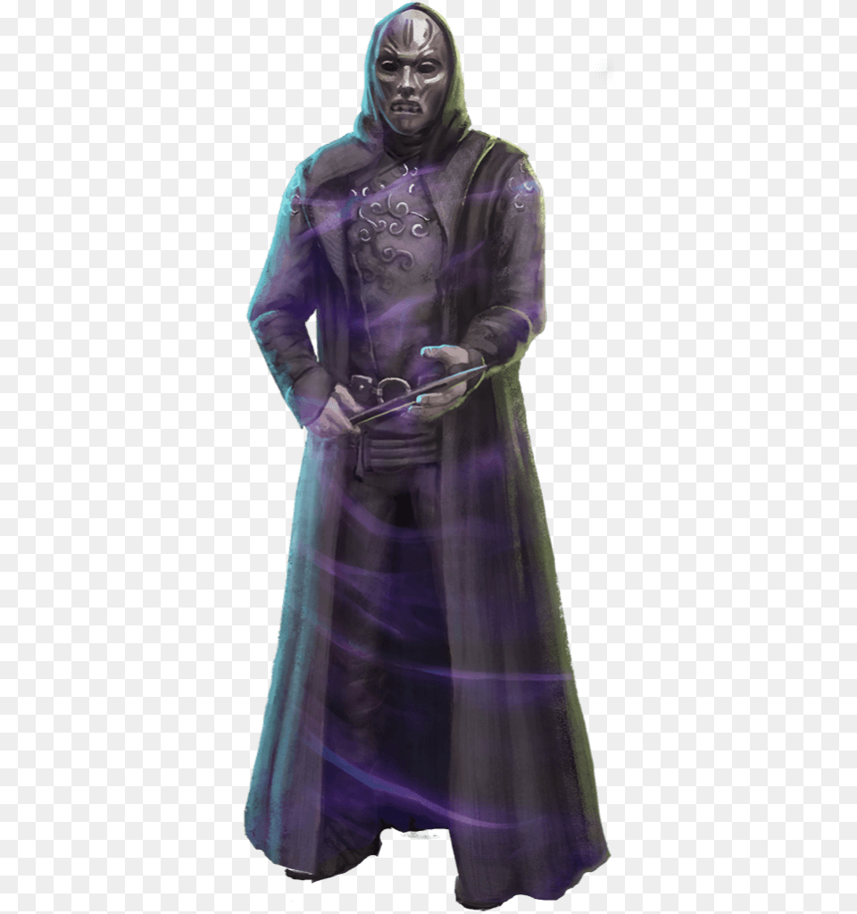 A Wizard In A Black Robe And Death Eater Mask Wizards Unite Death Eater, Clothing, Coat, Fashion, Adult Free Png Download