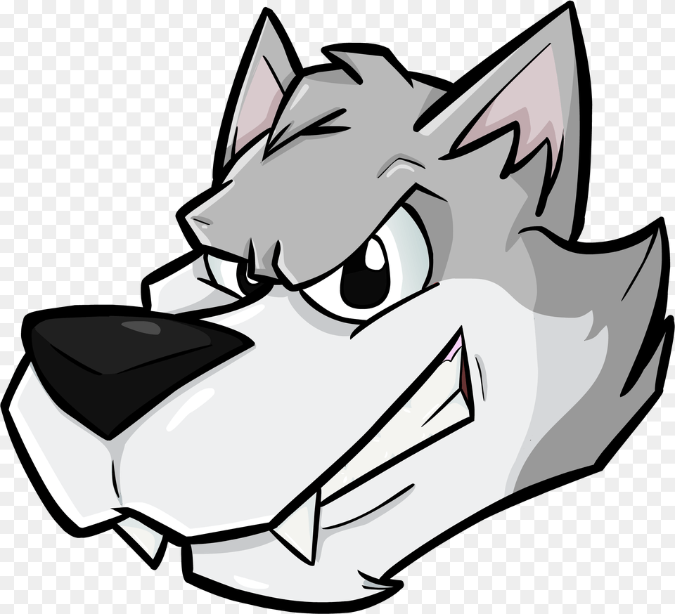 A Wolf Head Wolf Head Cartoon, Book, Comics, Publication, Baby Free Png Download