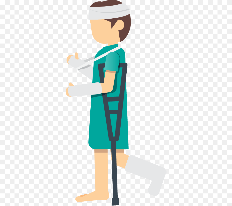 A Woman Patient With An Injured Leg Foot Or Ankle Using, Boy, Child, Male, Person Png