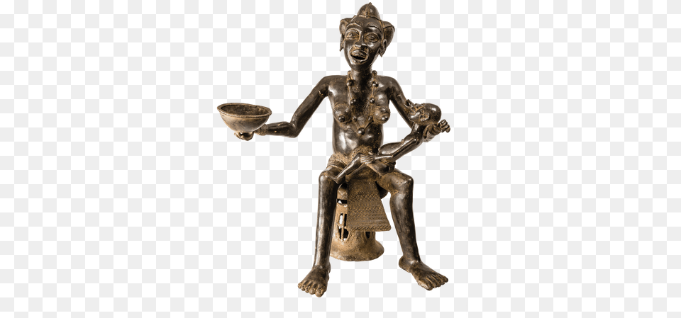 A Woman39s Primary Role In African Tribal Society Is Bronze Sculpture, Person, Figurine, Art Free Png Download