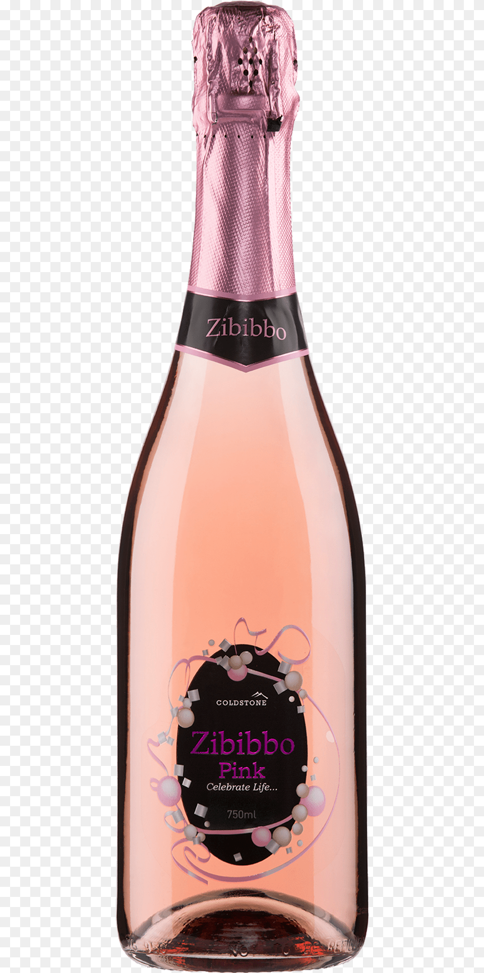 A Wonderful Bright Pink Sparkling Rose With Lifted Glass Bottle, Alcohol, Beverage, Liquor, Wine Free Png Download