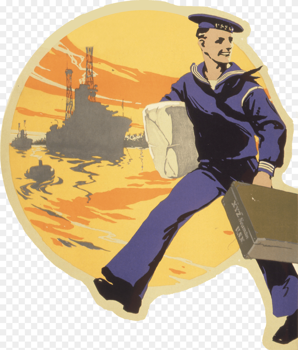 A Wonderful Opportunity For You Illustration Us Navy Propaganda Wwi, Adult, Person, Man, Male Free Transparent Png