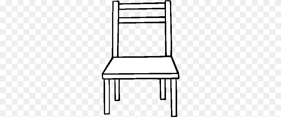 A Wooden Chair Coloring, Furniture Png Image