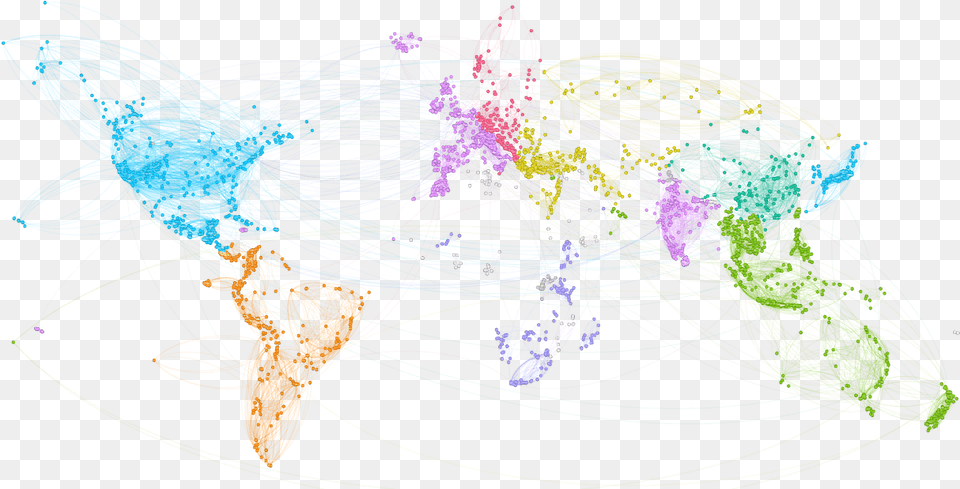 A World Drawn With Triphappy User Travel Itineraries Map, Art, Graphics, Modern Art, Pattern Free Png