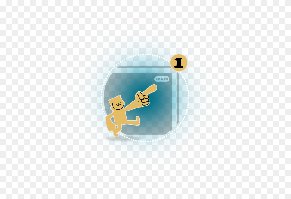 A Yellow Cartoon Man Pointing To A Login Button In Illustration, Dynamite, Weapon Free Transparent Png