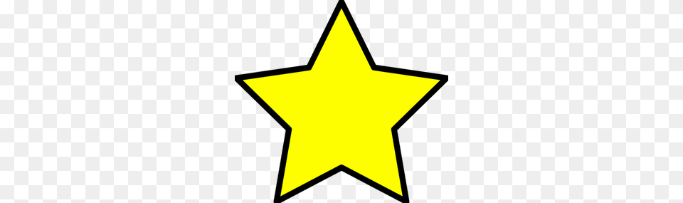 A Yellow Star With Black Border T, Star Symbol, Symbol Png