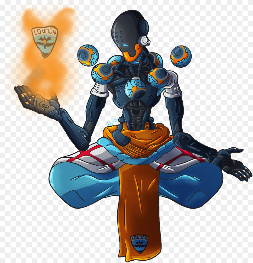 A Zenyatta London Spitfire Skin, Person Free Transparent Png