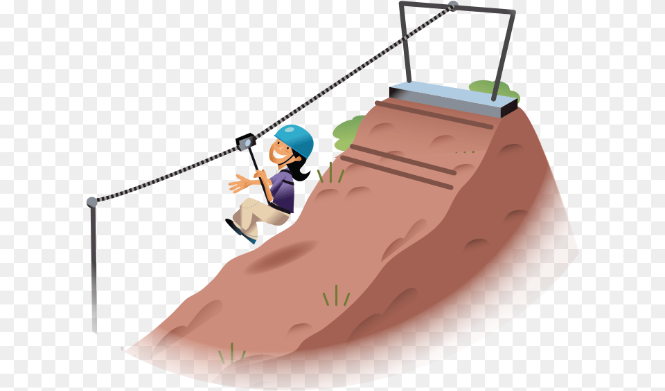 A Zip Line Push Your Limits As You Launch Off The Flying Fox Cartoon, Outdoors, Person, Face, Head Png Image