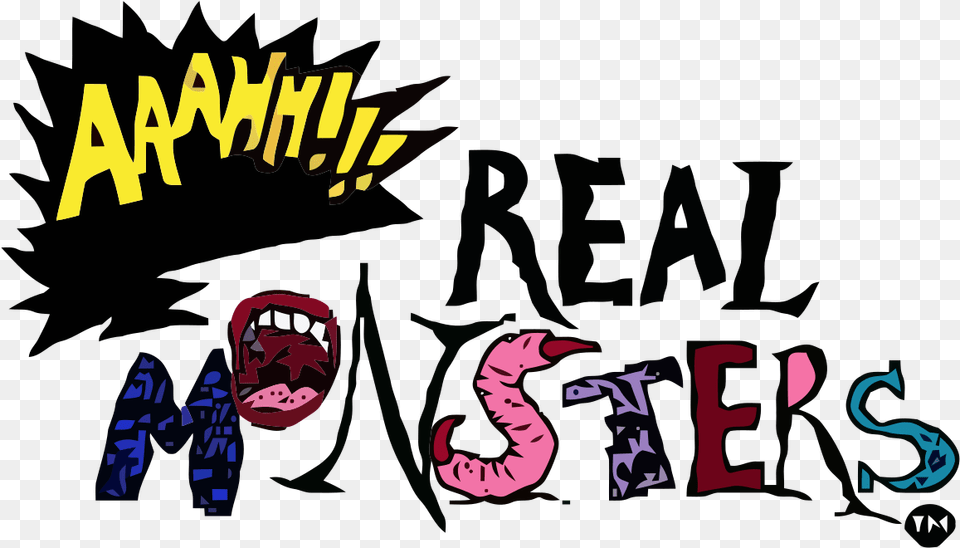 Aaahhrealmonsters Nickelodeon 90s Sticker By Danny Aaahh Real Monsters Logo, Face, Head, Person, Baby Free Transparent Png